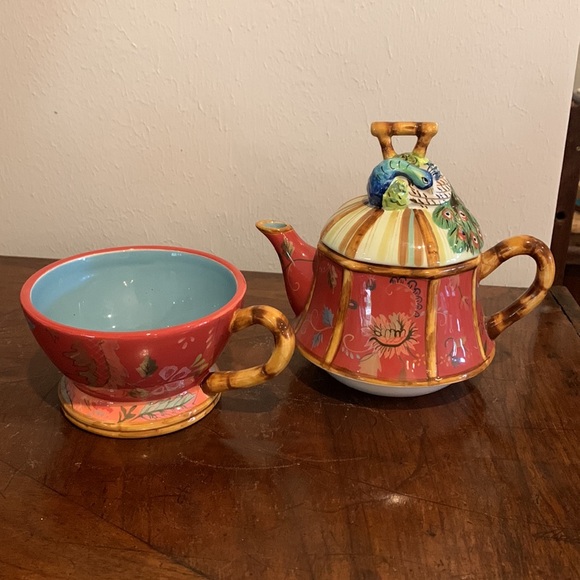 Tracy Porter Other - Tracy Porter Artesian Roads Tea For One Teapot & Cup